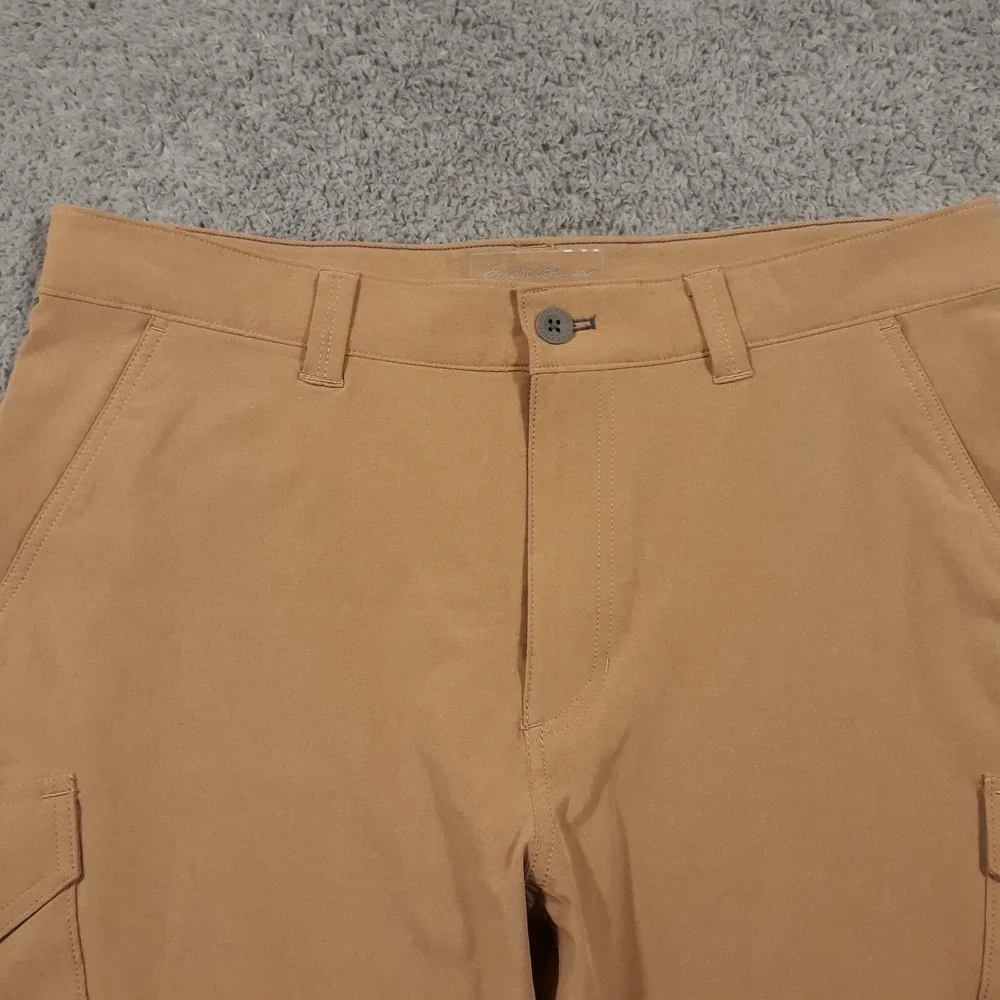 Eddie Bauer Shorts Mens Size 35 x 10 Hiking Outdoor Camping Travel Brown Cargo
